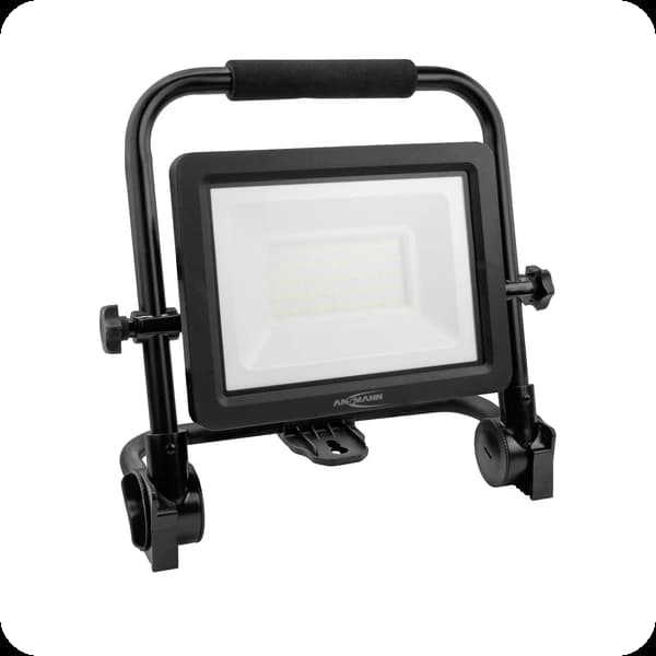 ansmann led strahler klappbar 50w 5400lm ip65, 2m kabel