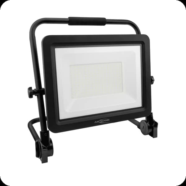 ansmann led strahler klappbar 150w 18000lm ip65, 2m kabel