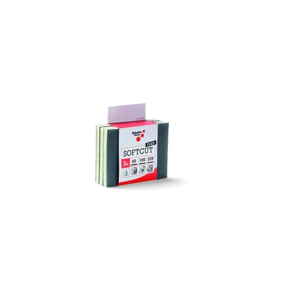 3 Softcut Flex SET Schleifkissenset, 125x100x12.5mm