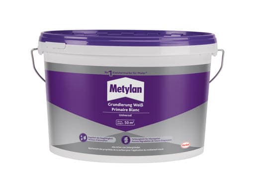 Henkel Metylan Tapezier-Grund für Vliestapeten weiß MPI5N