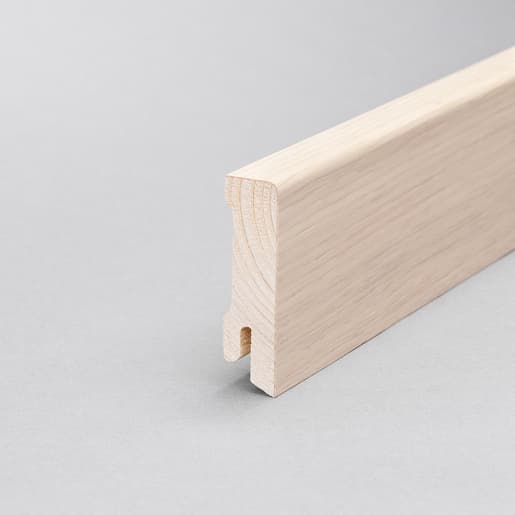 MPlus Holzleiste 2030 MP1063 16×58 Eiche furniert weiss geölt