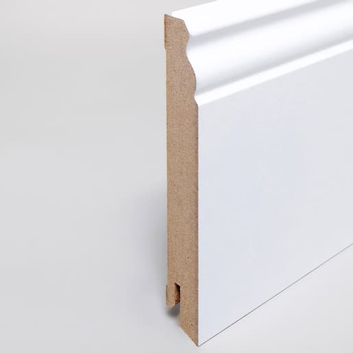MPlus Holzleiste 2030 MP5465 19×120 MDF weiss uni Fol RAL9016 Berlin