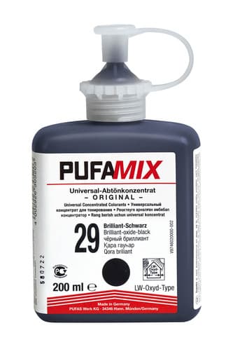 Pufas Pufamix Universal Abtön- Konzentrat PG2 29 Brillant-Oxyd-Schwarz