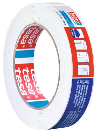 Tesa 4836 Maskenband:, rot-weiß, doppelseitig