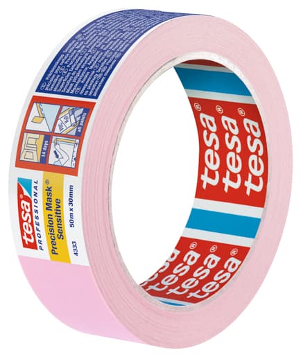 Tesa 4455 Präzisionskrepp Silikon:, rot