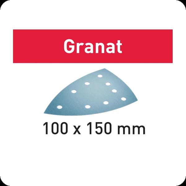 Festool 577544 Schleifblatt Granat STF DELTA/9 P80 GR/50 (1PCK = 50STK)