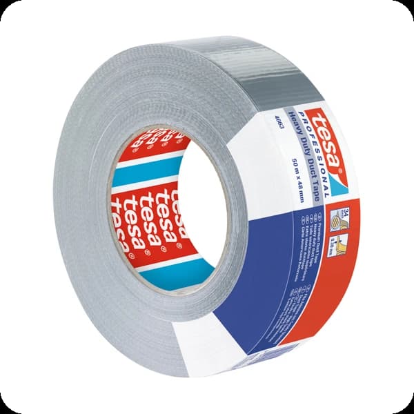 tesa 4663 premium steinband 50m: silber / matt