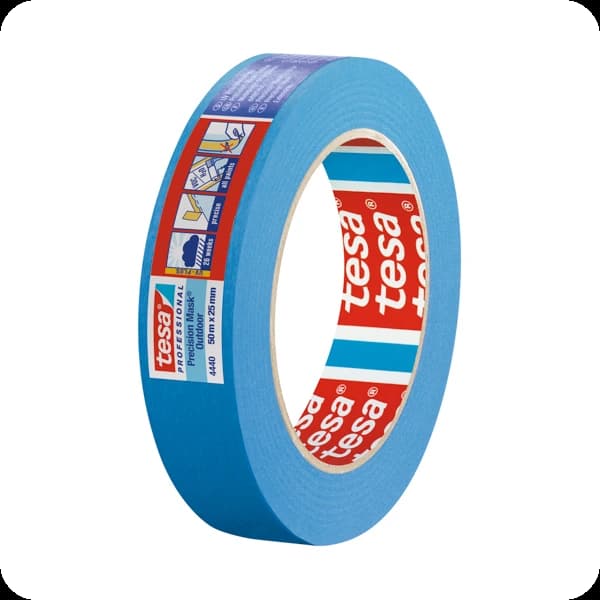Tesa 4440 Präzisionskrepp Außen Plus 50m: blau