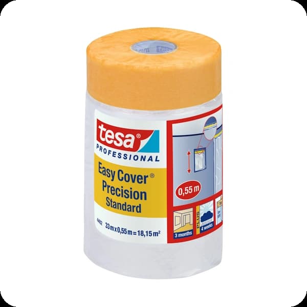 Tesa 4402 Easy Cover Präzision Standard 33m: orange, Folie matt