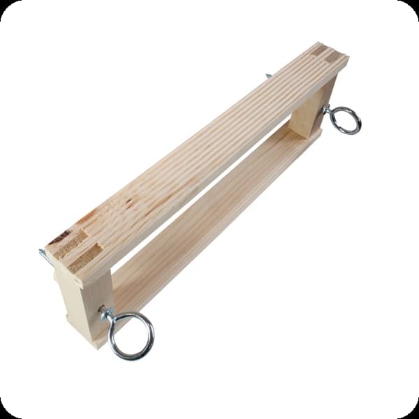 wd türenleger set aus holz 40x12x m.ringschrauben (1pck=16stk)