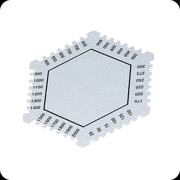 WD Messkamm Alu 6-eckig 0-2000my
