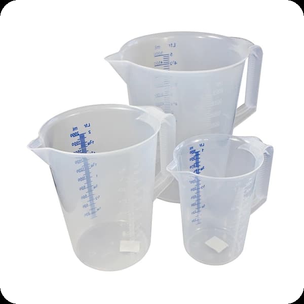 WD Messkanne PP transparent mit 2 Skalen