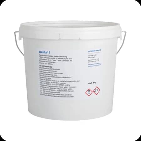 aqua service aquafloc 7cc spaltpulver eimer #pr 034