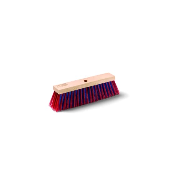 Mopster W Red-Blue 7x40cm Straßenbesen, gewelltes Elaston, grob-fein