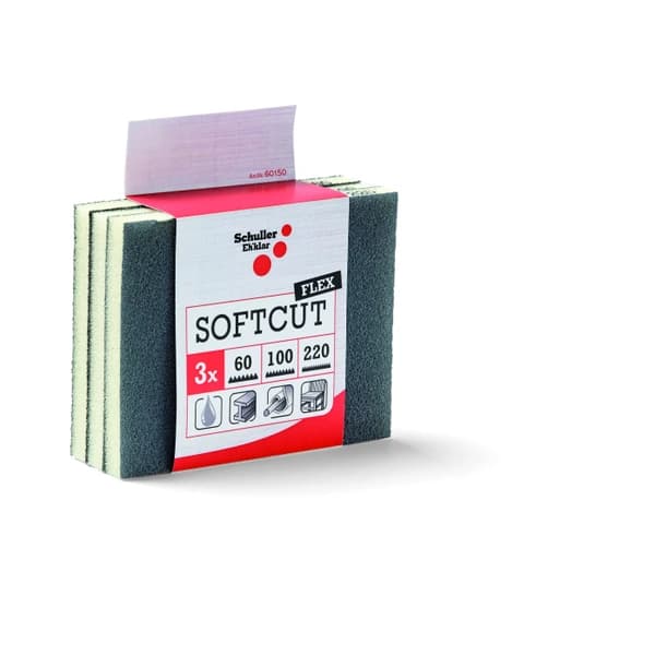Softcut Flex P220 Schleifkissen, 125x100x12.5mm