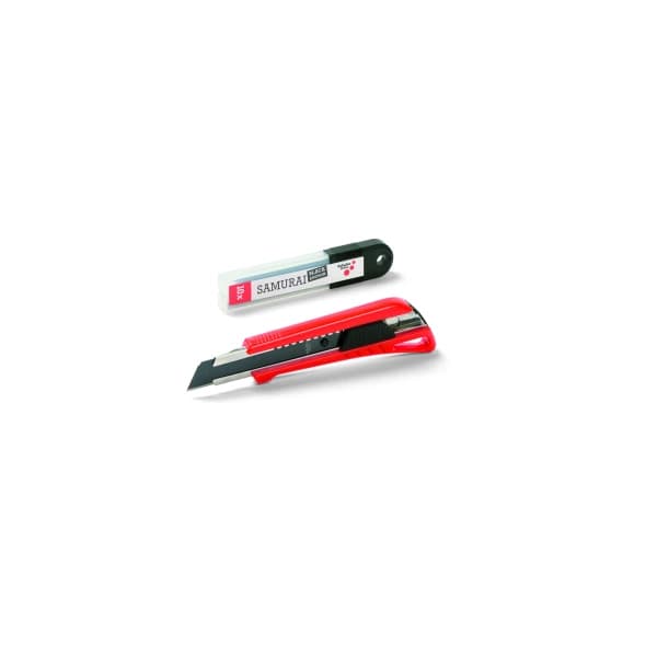 Samurai Black 18 SET Cutter inkl. 10 schwarzen Ersatzklingen