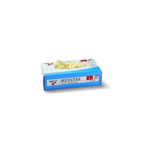 Medstar Latex PF Einweghandschuh puderfrei (100 Stück)